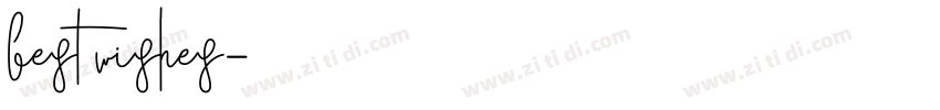 best wishes字体转换